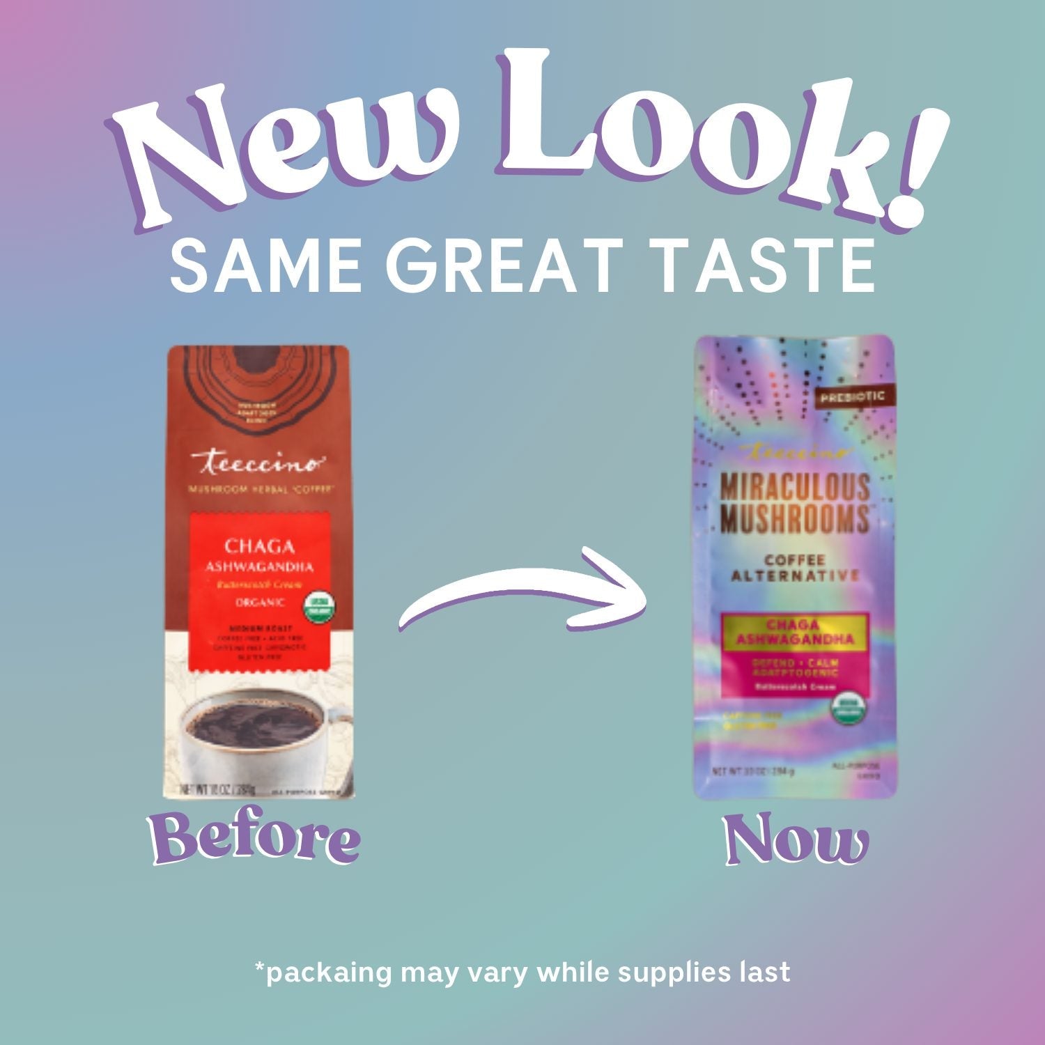 Chaga Ashwagandha Butterscotch Cream Mushroom Herbal Coffee