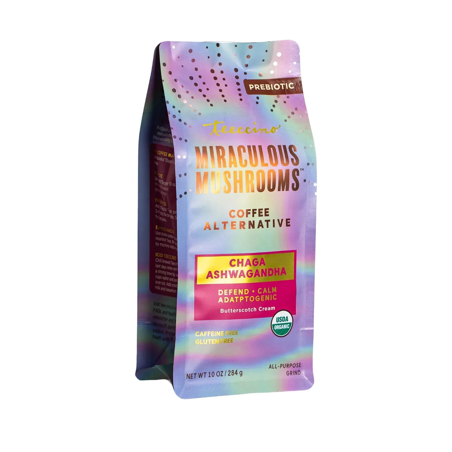 Chaga Ashwagandha Butterscotch Cream Mushroom Herbal Coffee