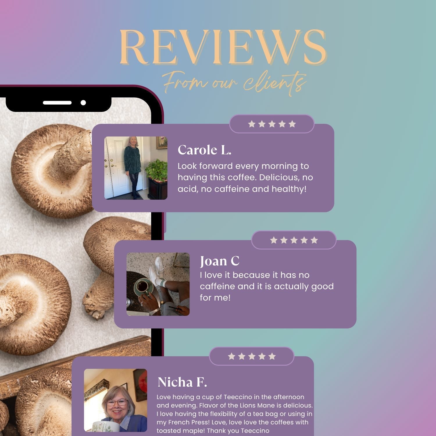 Chaga Ashwagandha Butterscotch Cream Mushroom Herbal Coffee